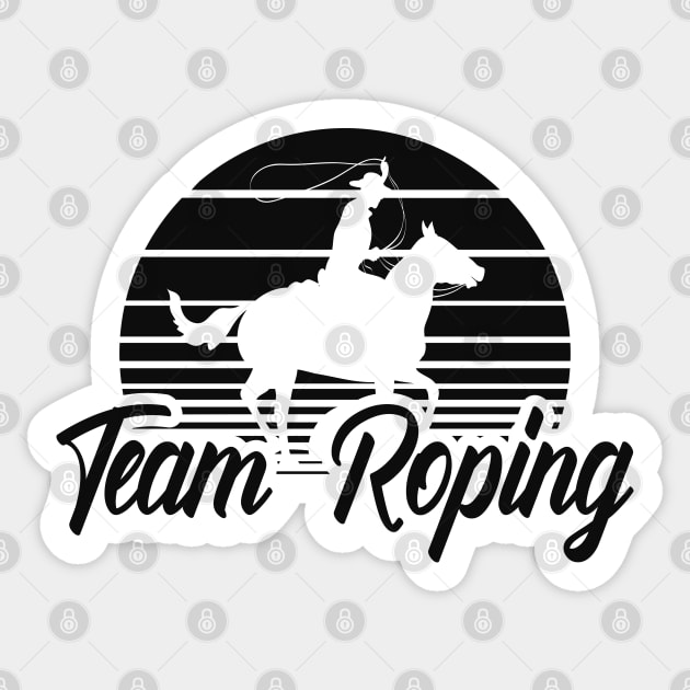 Cowboy - Team Roping Sticker by KC Happy Shop